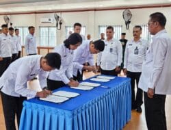 Tiga Pegawai Rutan Kelas I Medan Resmi Dilantik Jadi PNS