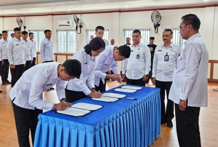 Tiga Pegawai Rutan Kelas I Medan Resmi Dilantik Jadi PNS