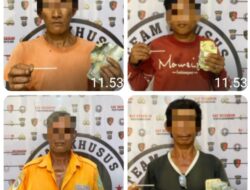 Sat Reskrim Polres Pelabuhan Belawan Amankan Empat Pelaku Pungli Bermodus Juru Parkir Liar