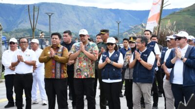 Bupati Bersama Wamen Pariwisata RI dan Gubsu Launching Visit Samosir Years 2025-2026