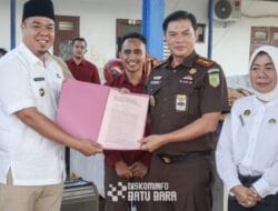 Kejaksaan Negeri Batu Bara Serahkan Aset Sitaan Kasus Korupsi BPBD