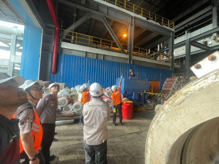 Kepolisian dan Tim Kantor Pusat PLN Investigasi Kebakaran di PLTU Labuhan Angin