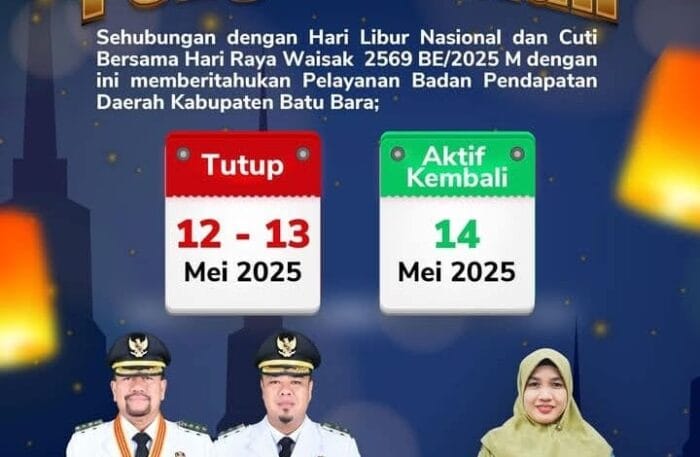 Kepala BPD Batu Bara, Dr Mei Linda Suryanti Lubis Ucapkan Selamat Hari Raya Waisak 2569 BE