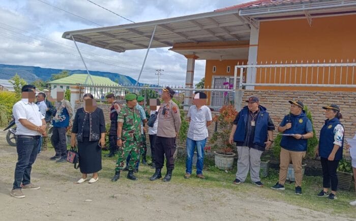 Polres Samosir Sukseskan Constatering Objek Perkara Eksekusi di Desa Pardugul