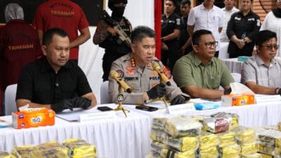 Polda Sumut Gagalkan Peredaran 100 Kg Sabu Dalam Bungkus Kopi, 4 Tersangka dan 2 DPO Terlibat