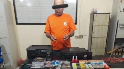 Pendi Kacang Pelaku Pencurian di Toko Fotocopy Ditangkap Polsek Berastagi di Simalungun