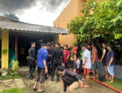 Brimob Polda Sumut Tanggap Cepat Tangani Kebakaran di Medan Timur