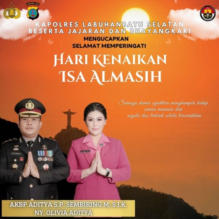 Kapolres Labusel Sampaikan Ucapan Selamat Hari Kenaikan Isa Almasih