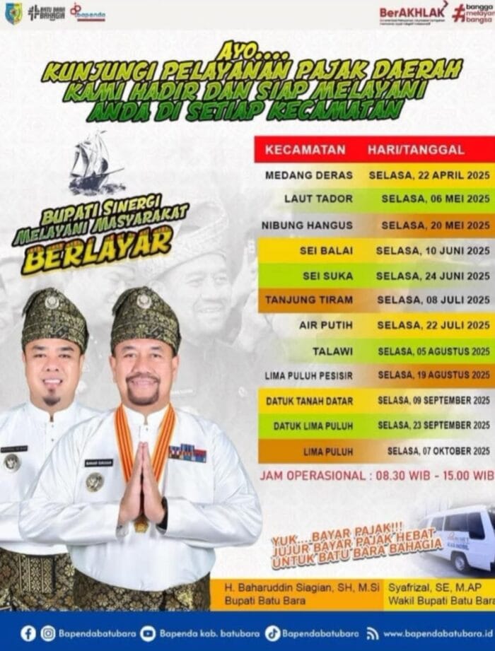 Kadis Bapenda Batu Bara Mei Linda Kunjungi Kecamatan Sei Suka