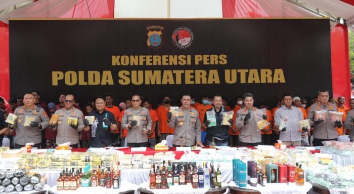 Polda Sumut Berantas Narkoba, 2.373 Kasus Terungkap Sejak Awal 2025