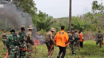 Brimob Polda Sumut Jadi Tuan Rumah Latihan Gabungan Penanggulangan Bencana Alam