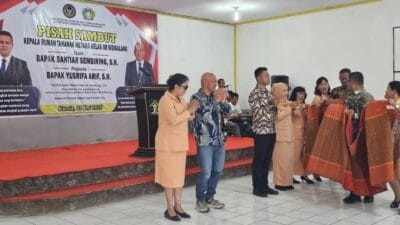 Karutan Kabanjahe Ikuti Acara Pisah Sambut di Rutan Sidikalang