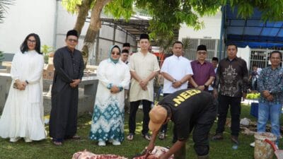 Rutan Kelas I Medan Gelar Salat Iduladha dan Pemotongan Hewan Kurban