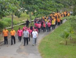 Kapolres Labusel Ajak Warga Hidup Sehat Lewat Olahraga