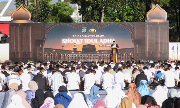 Pengamanan Salat Iduladha 1446 H di Wilayah Polda Sumut Berjalan Aman dan Kondusif