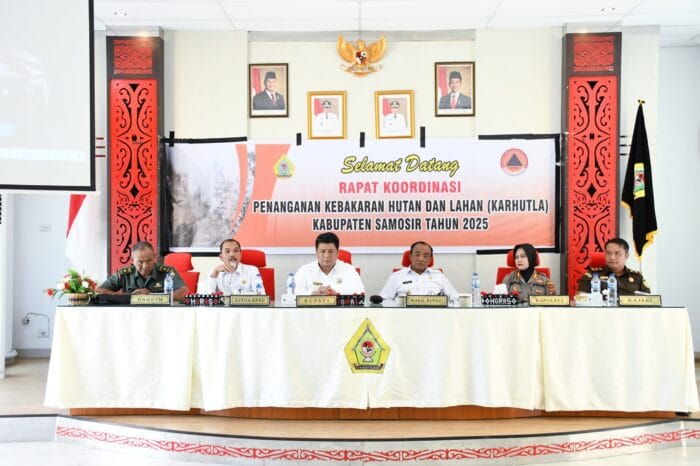 Pemkab Samosir Gelar Rakor Penanganan Karhutla