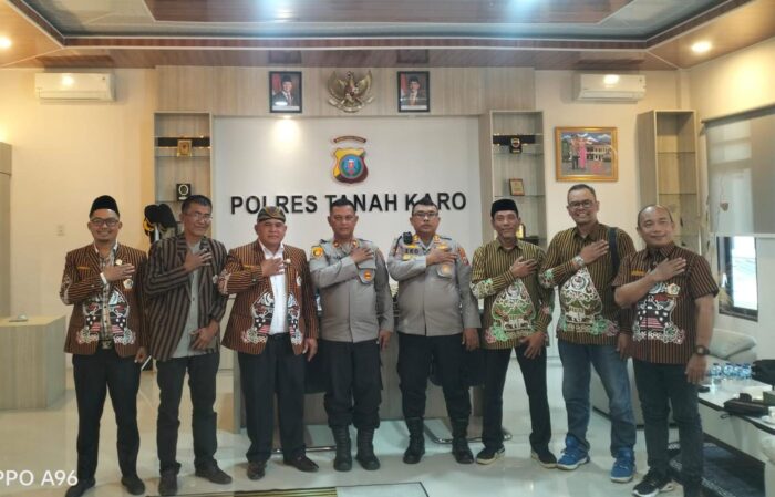 Kapolres Tanah Karo Sambut Silaturahmi DPD Pujakesuma