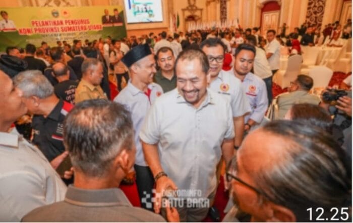 Bupati Batu Bara Hadiri Pelantikan Pengurus KONI Sumut Periode 2025-2029