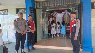 Polres Tapteng Pastikan Ibadah Minggu Berjalan Aman dan Lancar