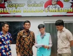 Rutan Kelas I Tanjung Gusta Medan Lakukan Uji Sampel Makanan dan Minuman