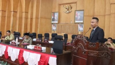 DPRD Batu Bara Sampaikan Pandangan Ranperda Pertanggungjawaban Pelaksanaan APBD TA 2024