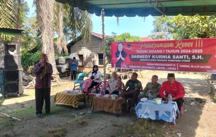 Danramil 12/LP Sei Kanan Hadiri Reses Anggota DPRD Sumut Darnedy Kurnia Santi SH