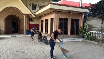 Sambut HUT Bhayangkara Ke-79, Dit Intelkam Polda Sumut Gelar Bakti Religi di Gereja