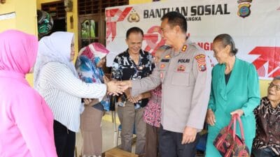 Sambut Hari Bhayangkara Ke-79, Polres Tapteng Bakti Sosial dan Anjangsana Kepada Purnawirawan Polri