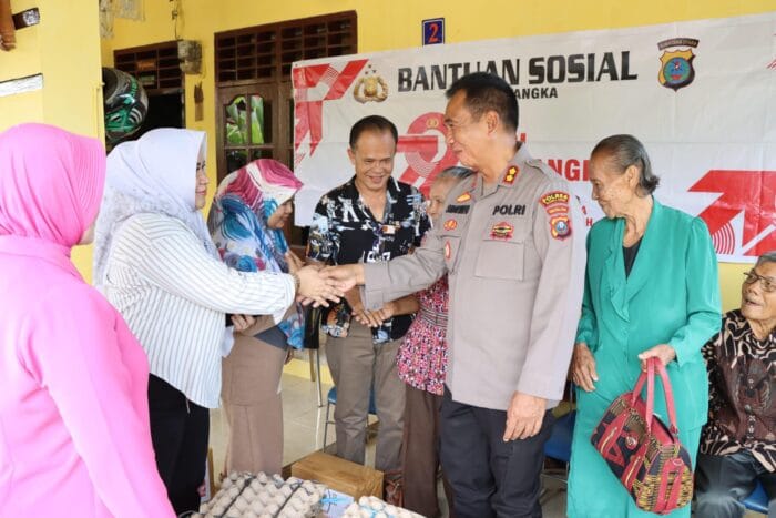 Sambut Hari Bhayangkara Ke-79, Polres Tapteng Bakti Sosial dan Anjangsana Kepada Purnawirawan Polri