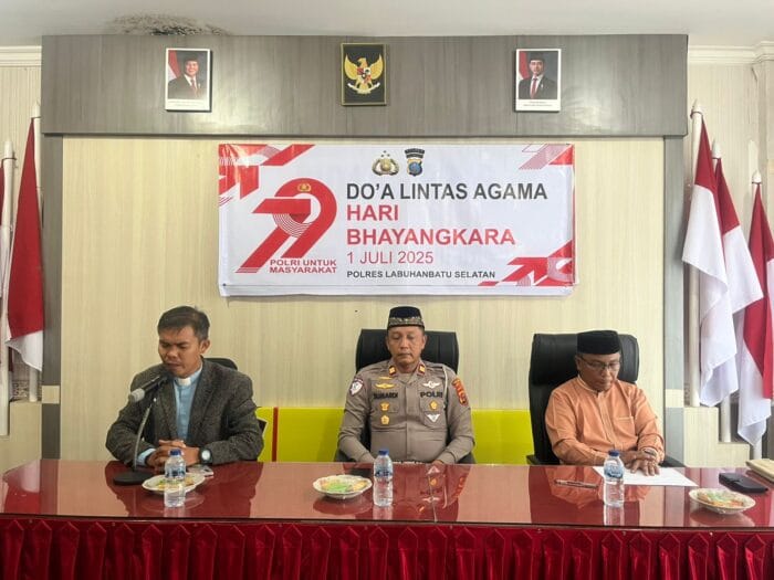 Polres Labusel Gelar Doa Bersama Lintas Agama Sambut HUT Ke-79 Bhayangkara Tahun 2025