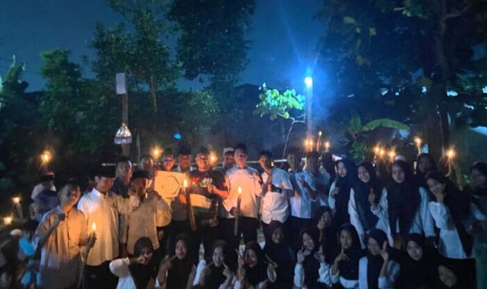 Sambut Tahun Baru Islam, Warga Dusun Cempaka Gelar Pawai Obor