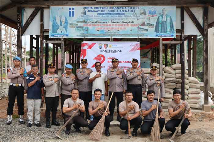 Polres Tapteng Gelar Bakti Religi Sambut Hari Bhayangkara Ke-79