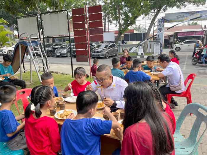 Rutan Kelas I Medan Gelar Makan Gratis Anak-anak Panti Asuhan