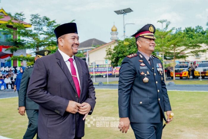 Turut Meriahkan HUT Ke-79 Bhayangkara, Bupati Batu Bara Hadiri Upacara dan Syukuran di Polres