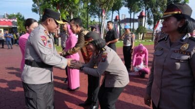 Kapolda Sumut Pimpin Upacara Kenaikan Pangkat Personel