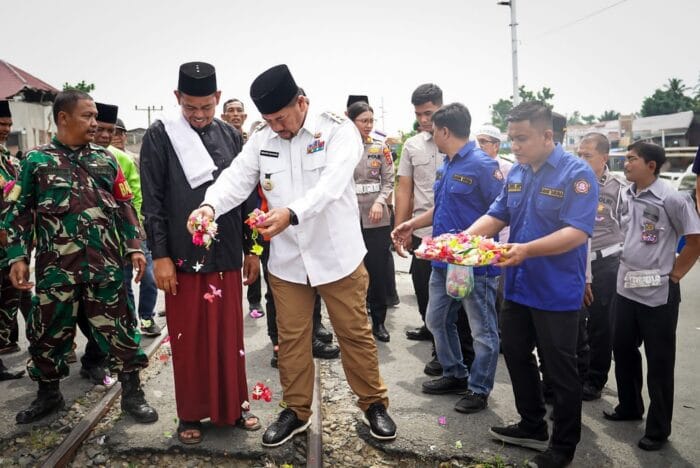 Bupati Batu Bara Hadiri Zikir dan Doa Bersama Korban Kecelakaan Kereta Api