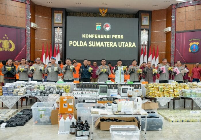 Polda Sumut Ungkap 3.078 Kasus Narkoba