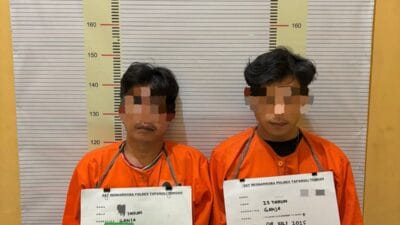 Satres Narkoba Polres Tapteng Amankan Dua Pengedar Ganja di Hajoran