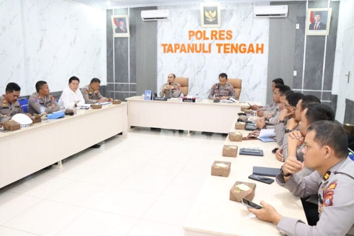Polres Tapteng Gelar Latpraops Jelang Operasi Patuh Toba 2025