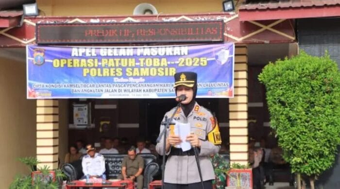 Kapolres Samosir Cek Kesiapan Jelang Operasi Patuh Toba 2025