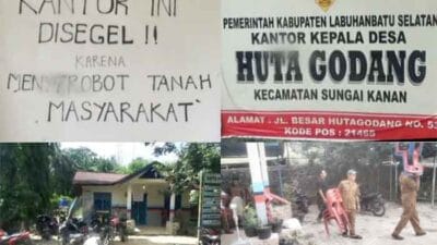 Marga Tambak Huta Godang Segel Kantor Desa Huta Godang