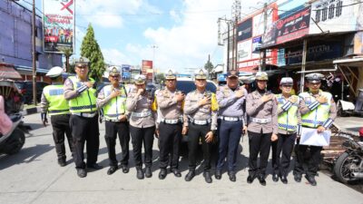 Patroli Gabungan Ditlantas Polda Sumut, Dishub dan Satpol PP Kota Medan Tertibkan Parkir Liar dan PKL di Badan Jalan