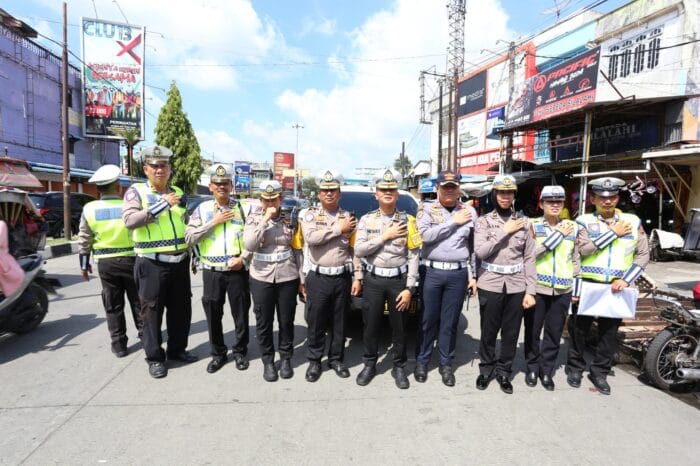 Patroli Gabungan Ditlantas Polda Sumut, Dishub dan Satpol PP Kota Medan Tertibkan Parkir Liar dan PKL di Badan Jalan