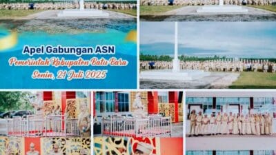 Bapenda Batu Bara Bertindak Sebagai Petugas Apel Gabungan ASN