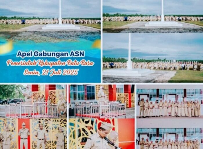 Bapenda Batu Bara Bertindak Sebagai Petugas Apel Gabungan ASN