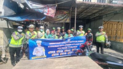 Polda Sumut Ajak Masyarakat Wujudkan Budaya Tertib Berlalu Lintas Lewat Ops Patuh Toba 2025
