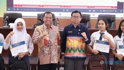 Bupati Karo Hadiri Pemberangkatan Siswa Penerima Beasiswa Murni dari Perusahaan Pengelola CSR Tahun 2025
