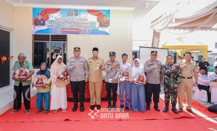 Bupati Batu Bara Hadiri Peresmian Renovasi Mako Polsek Medang Deras