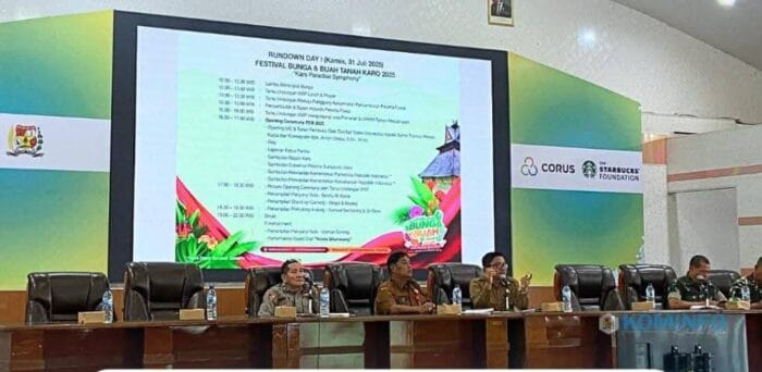 Asisten Perekonomian dan Pembangunan Sekda Karo Pimpin Rapat Final Persiapan Festival Bunga dan Buah Tahun 2025