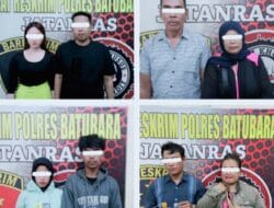 Satreskrim Polres Batu Bara Tangkap 4 Pasangan Bukan Suami Istri Saat Pesta Sabu-sabu di Kamar Hotel